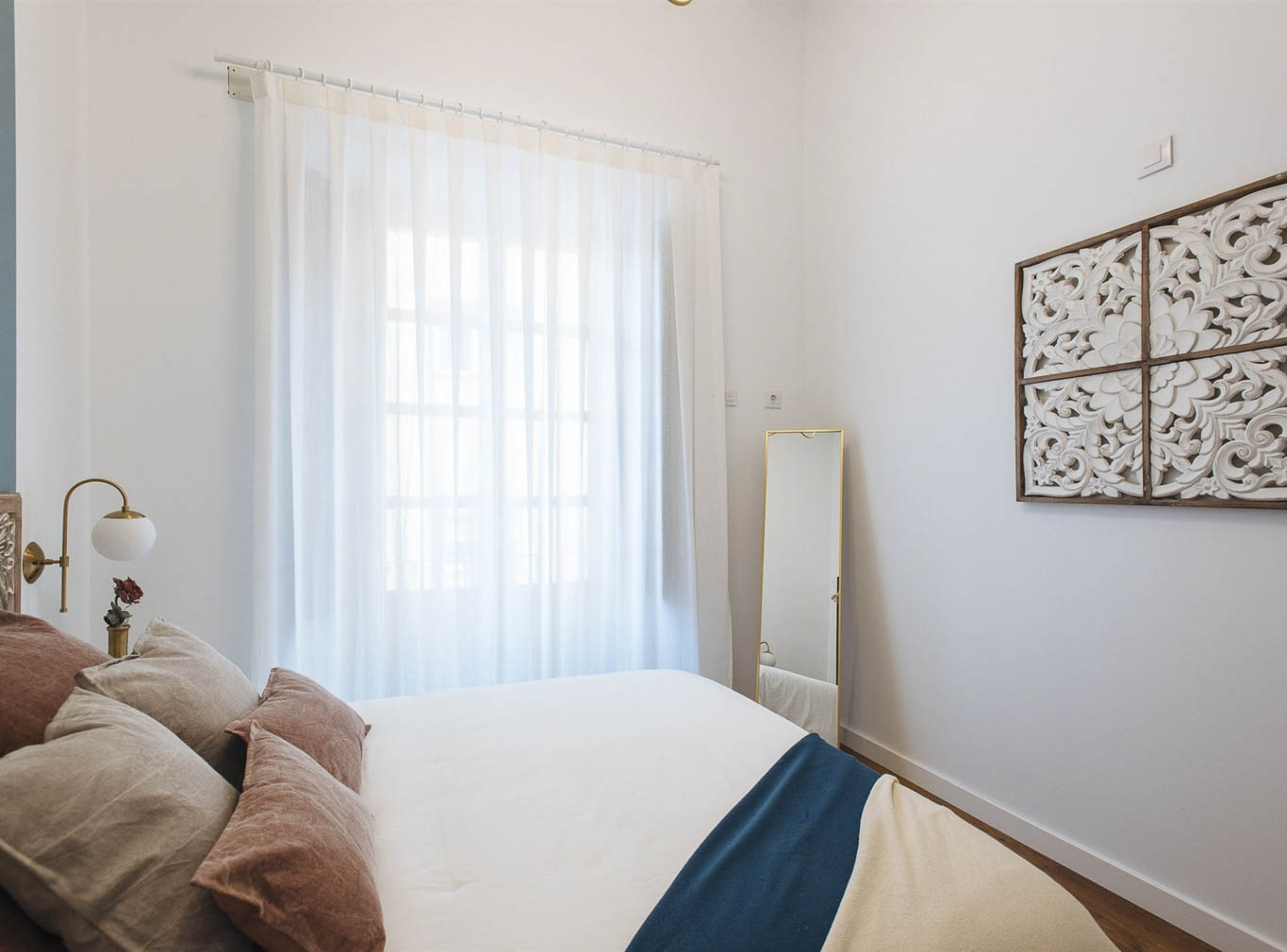 Tourist apartments comfortable bedroom