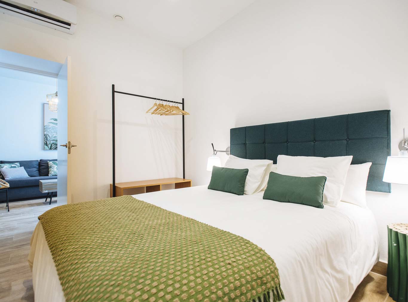 Tourist apartments comfortable bedroom